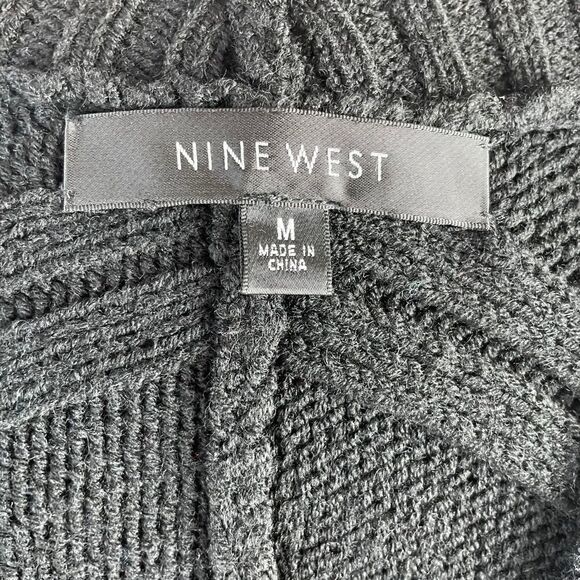 NWT Nine West Black Cardigan Sweater Size M - Picture 7 of 7